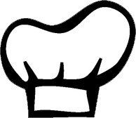 chef hat label