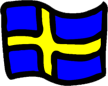 swedish flag label
